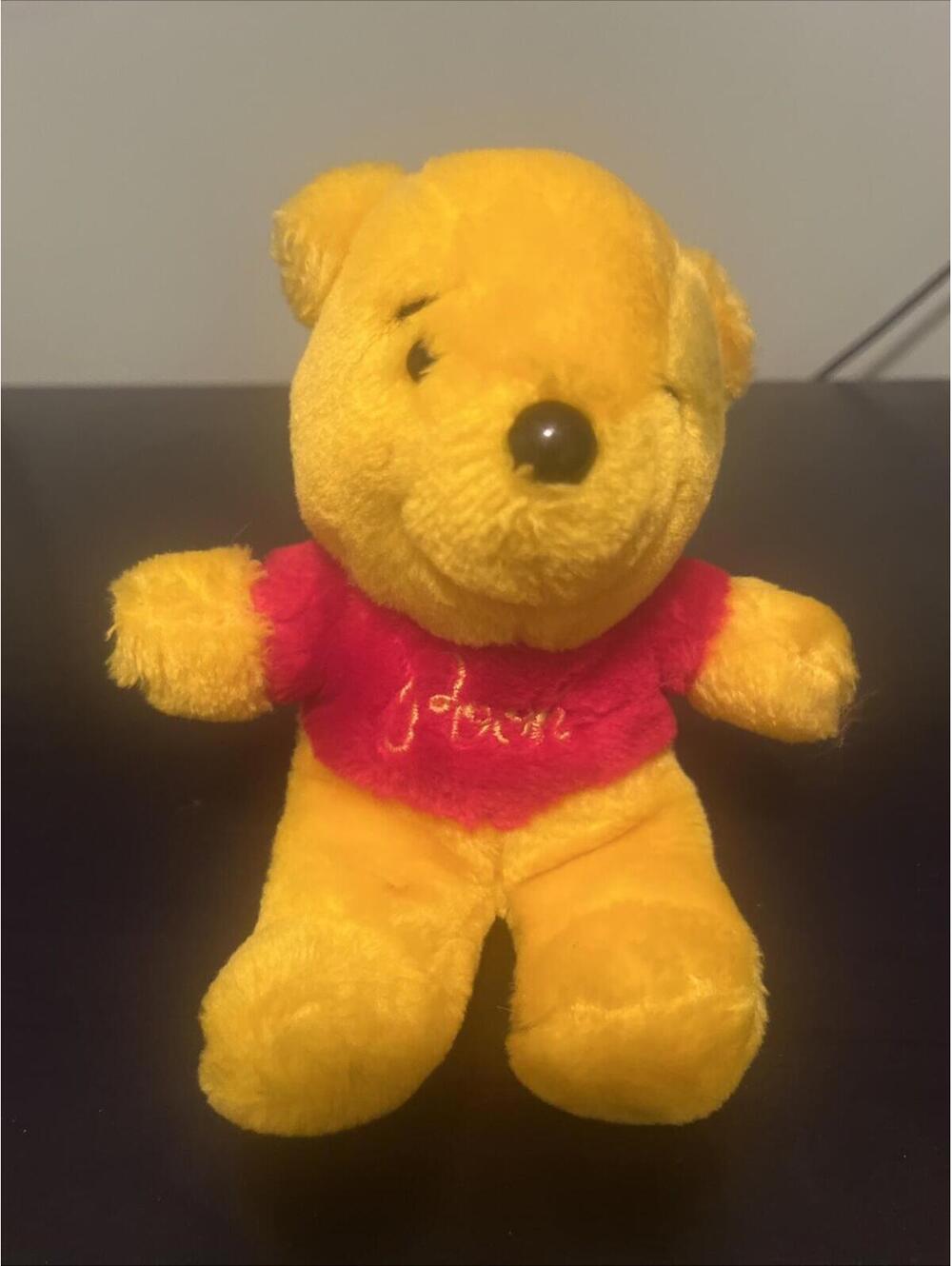 Vintage Disney Sears Winnie The Pooh Plush 6" Stuffed Animal Bear - Clean!